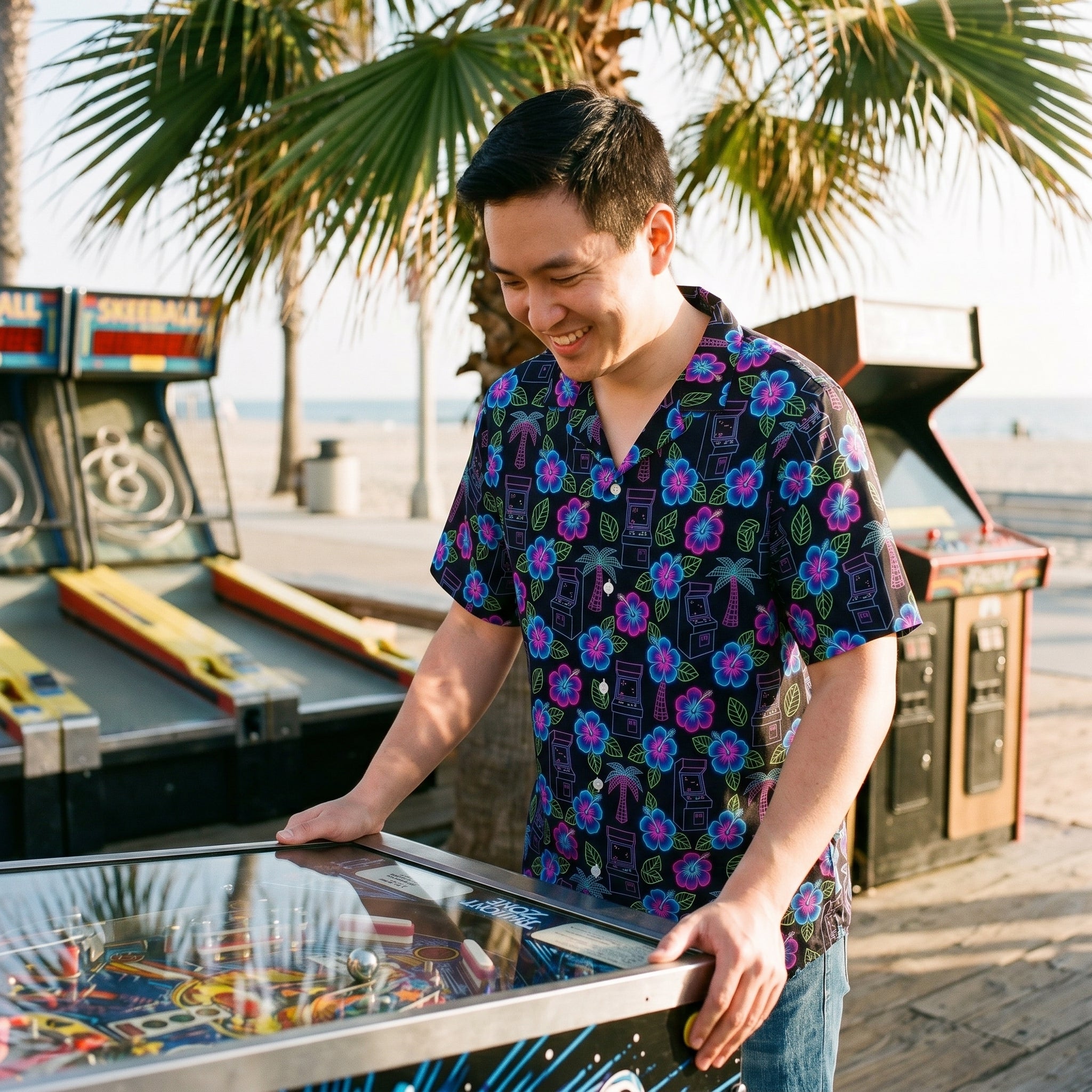 High Score Hibiscus Hawaiian Shirt (Oversized Classic)