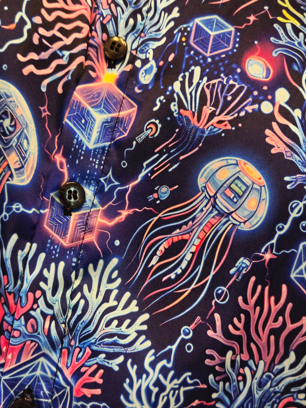 Jellybot Hawaiian Shirt (Classic Silk-Finish)