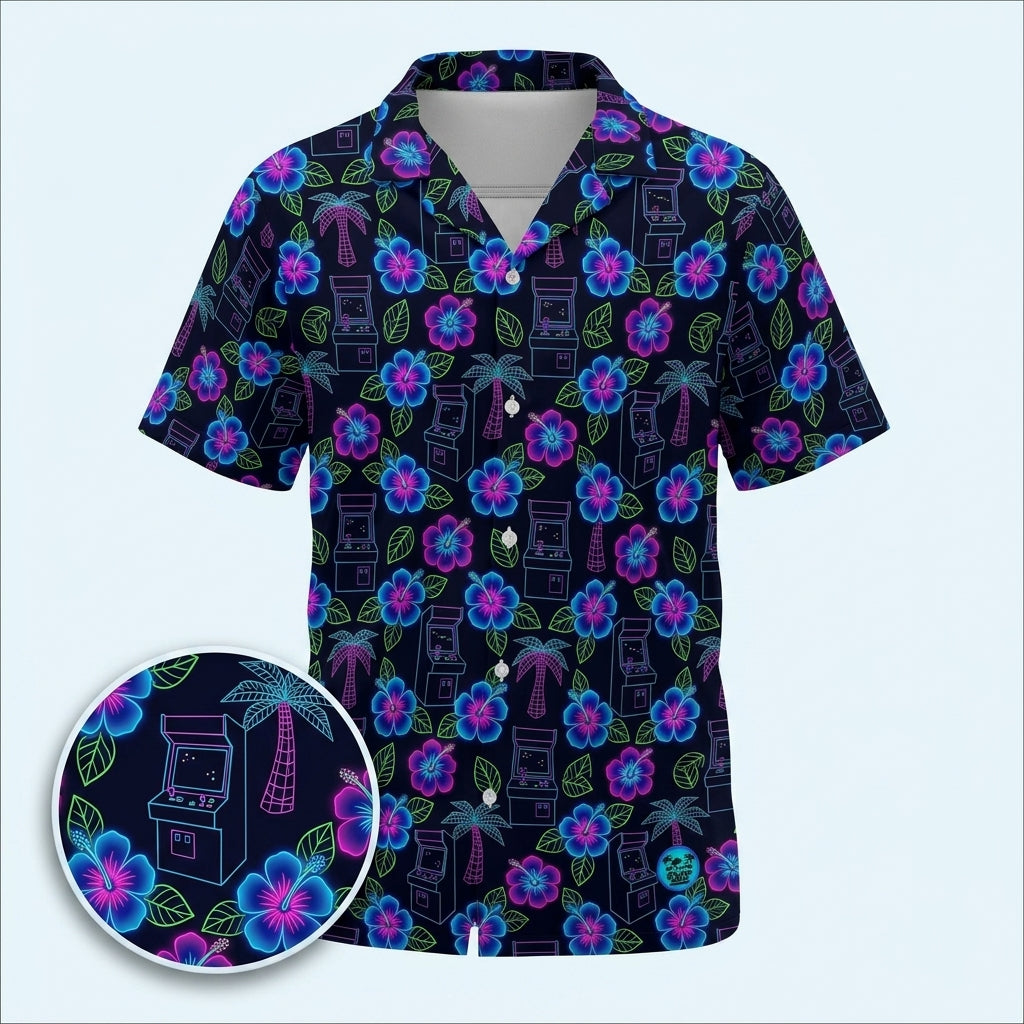 High Score Hibiscus Hawaiian Shirt (Oversized Classic)