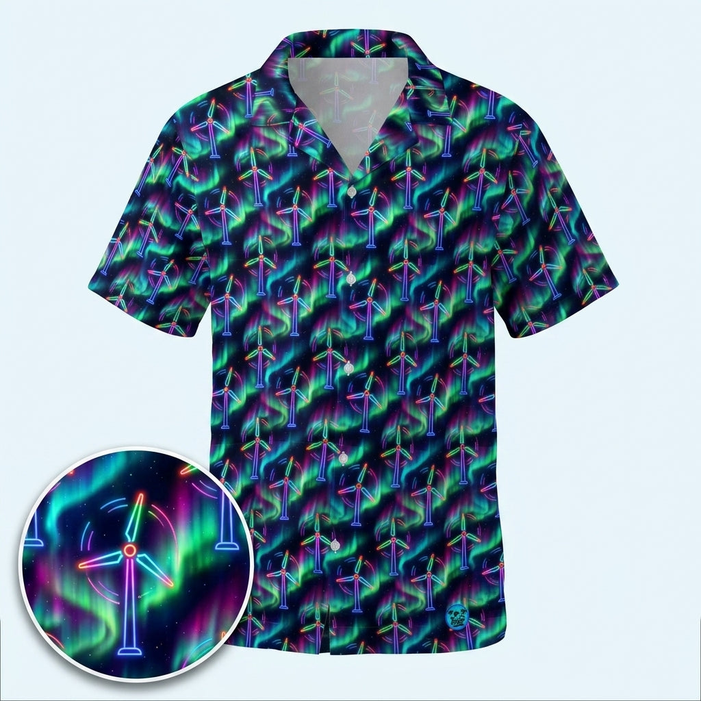 Midnight Surge Hawaiian Shirt (Oversized Classic)
