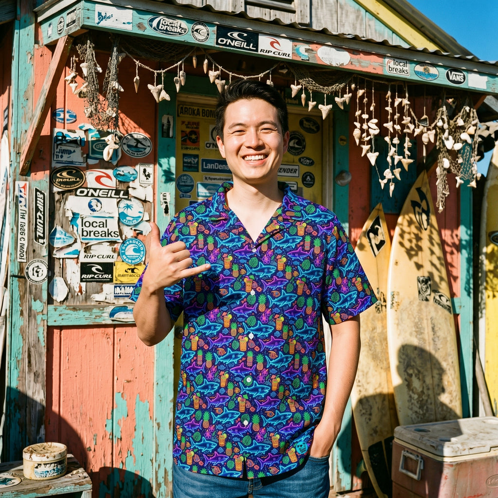 Fin & Tonic Hawaiian Shirt (Oversized Classic)