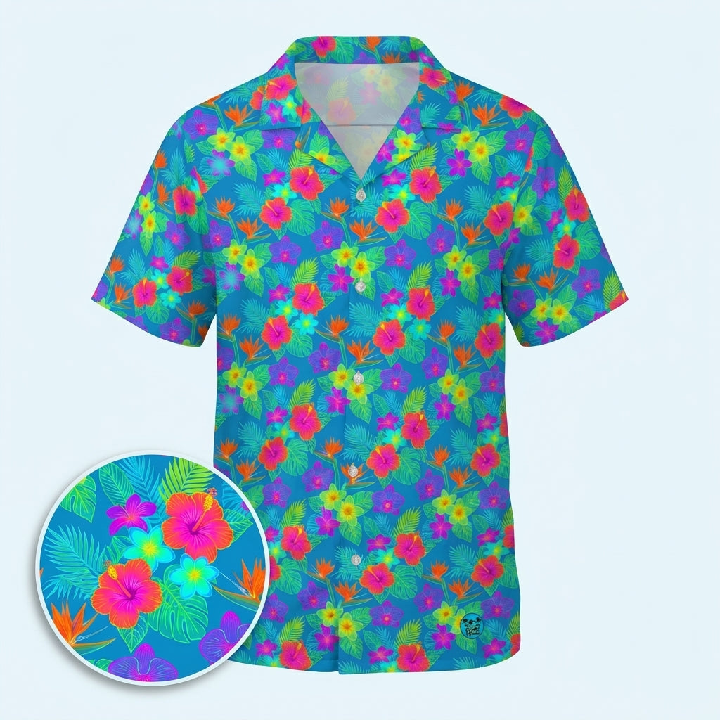 Hibiscus Vibe Hawaiian Shirt (Oversized Classic)